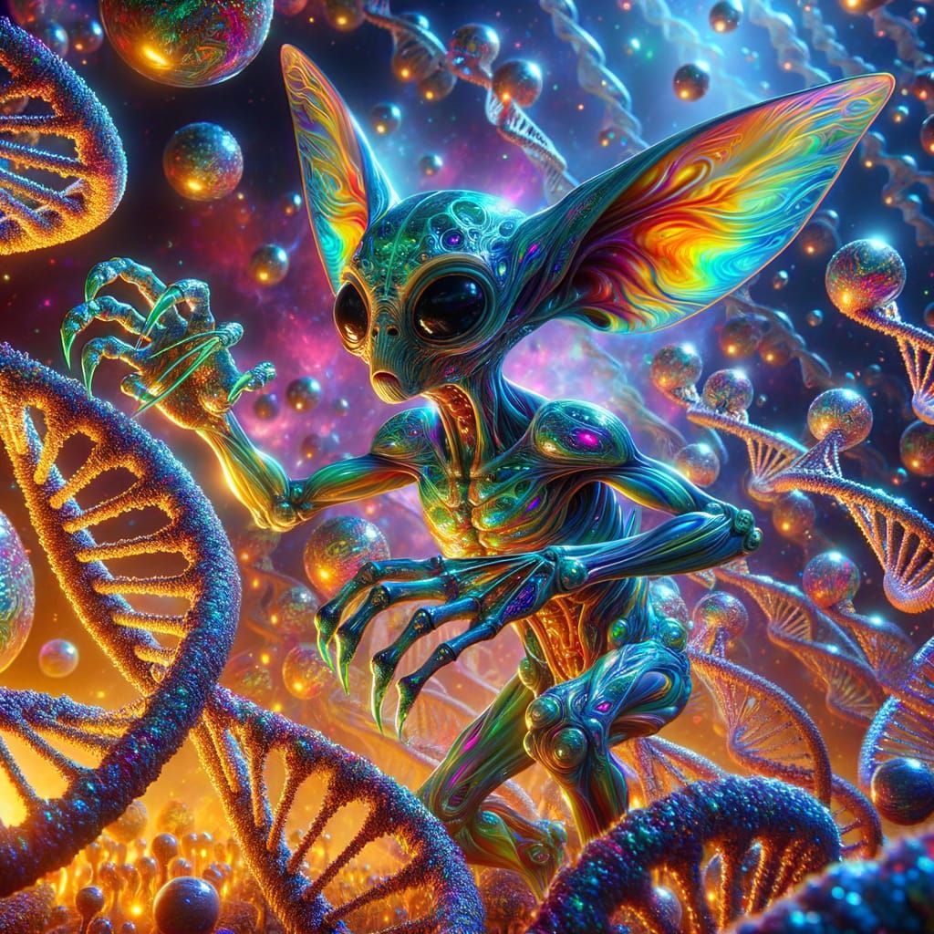 Eerie Extraterrestrial Geneticists Building Hybrid Creature