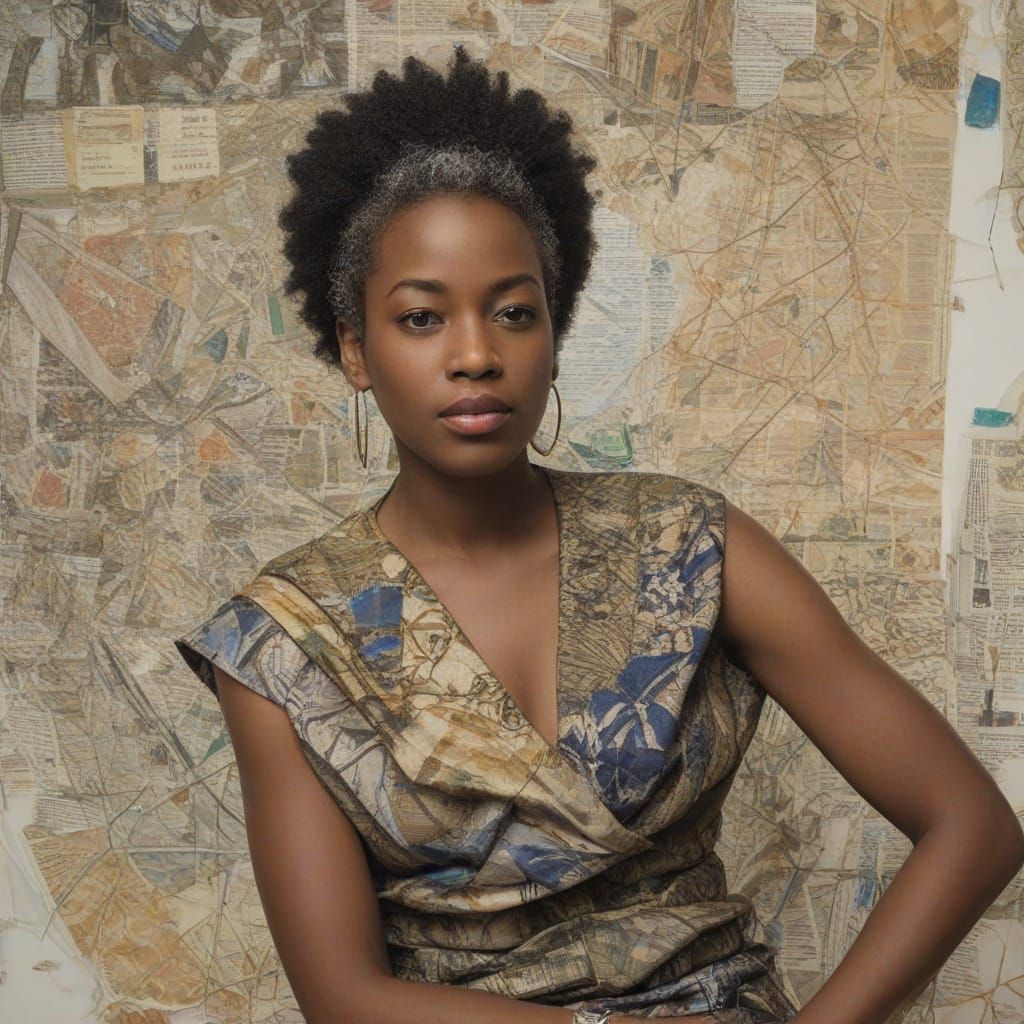 Elegant African Woman in a Portrait