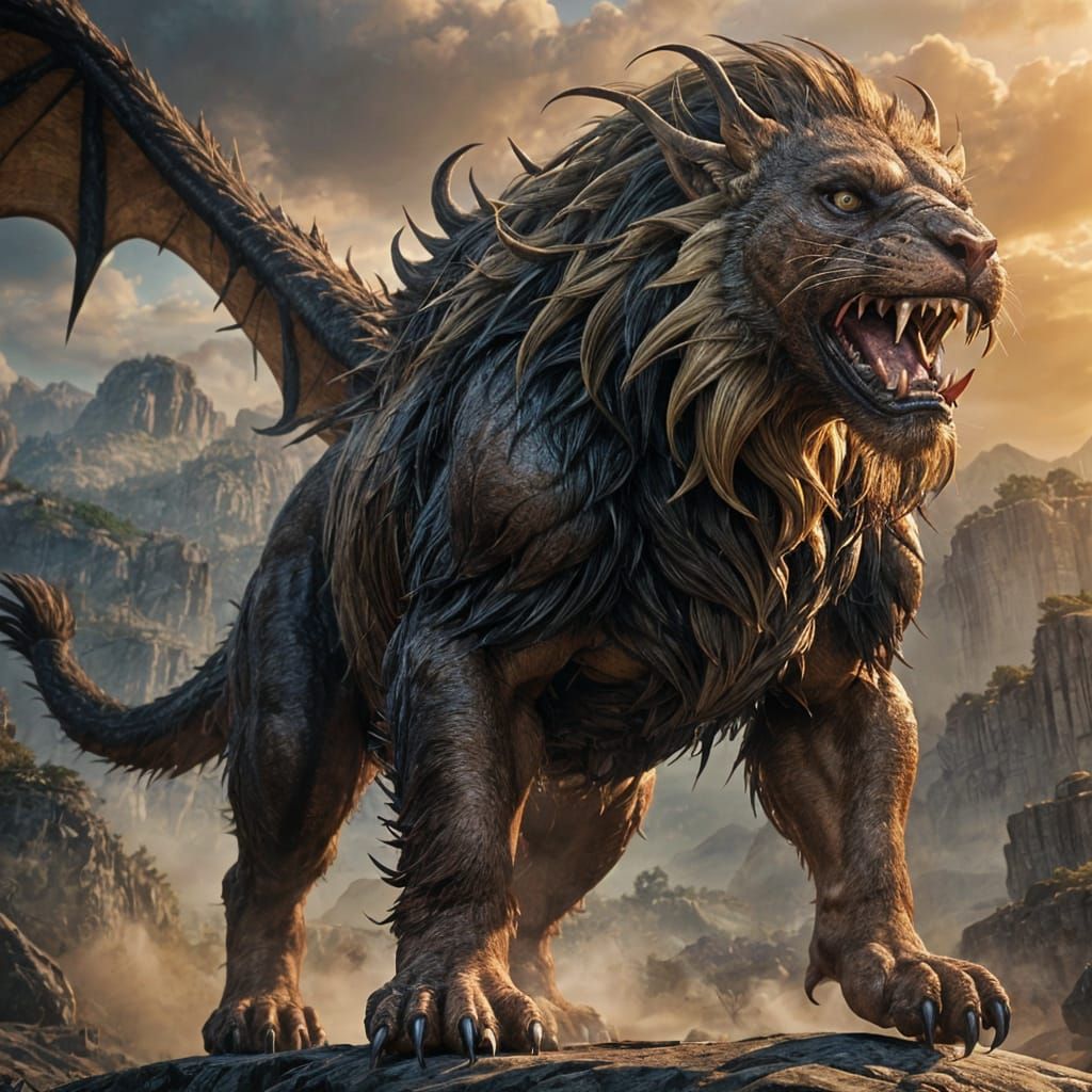 Manticore in 3D Game Cinematic Style