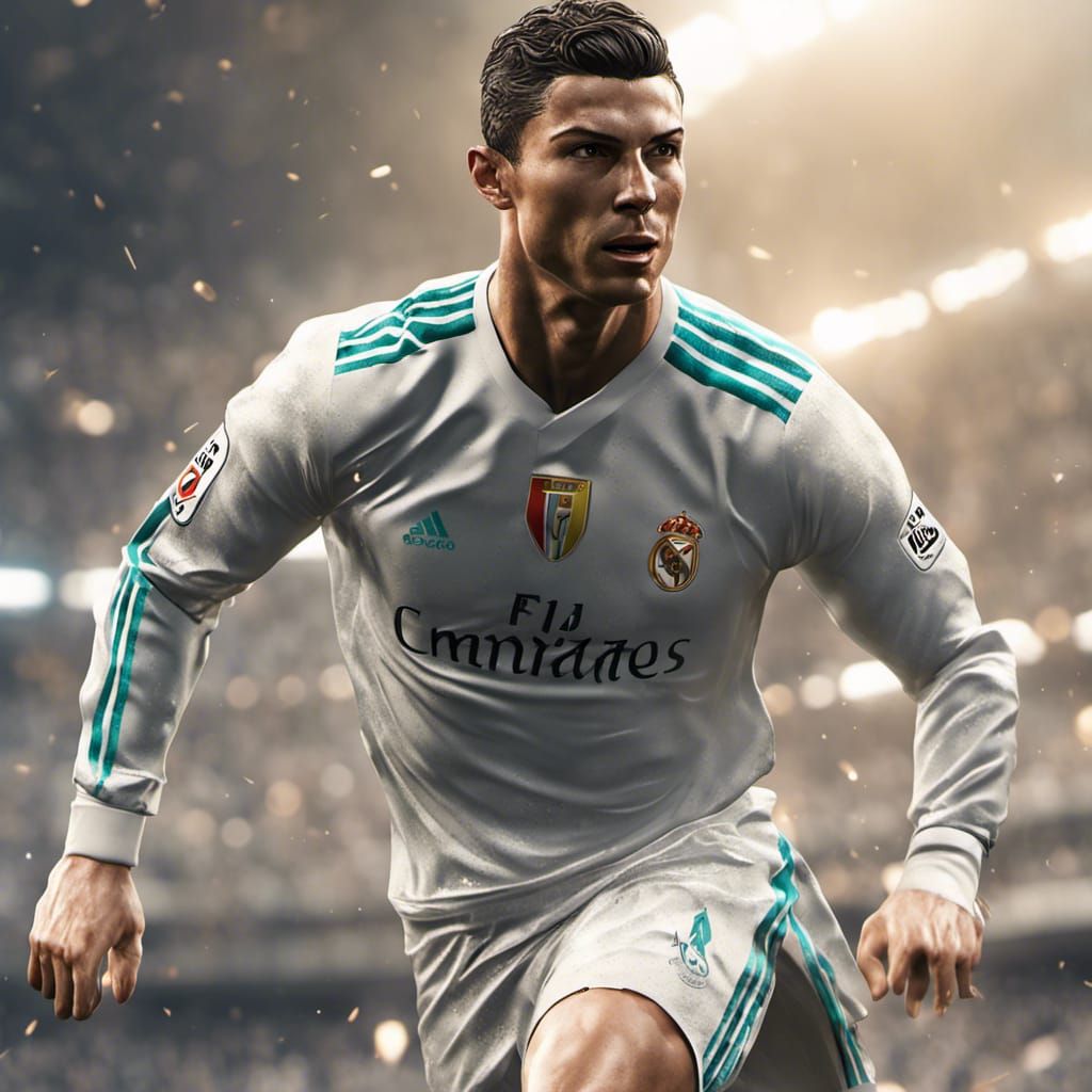 Cristiano Ronaldo in 3D Game Cinematic Style