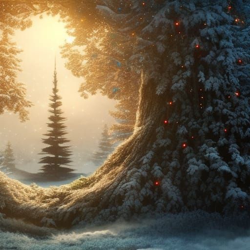 Epic Christmas Tree: Digital Matte Painting