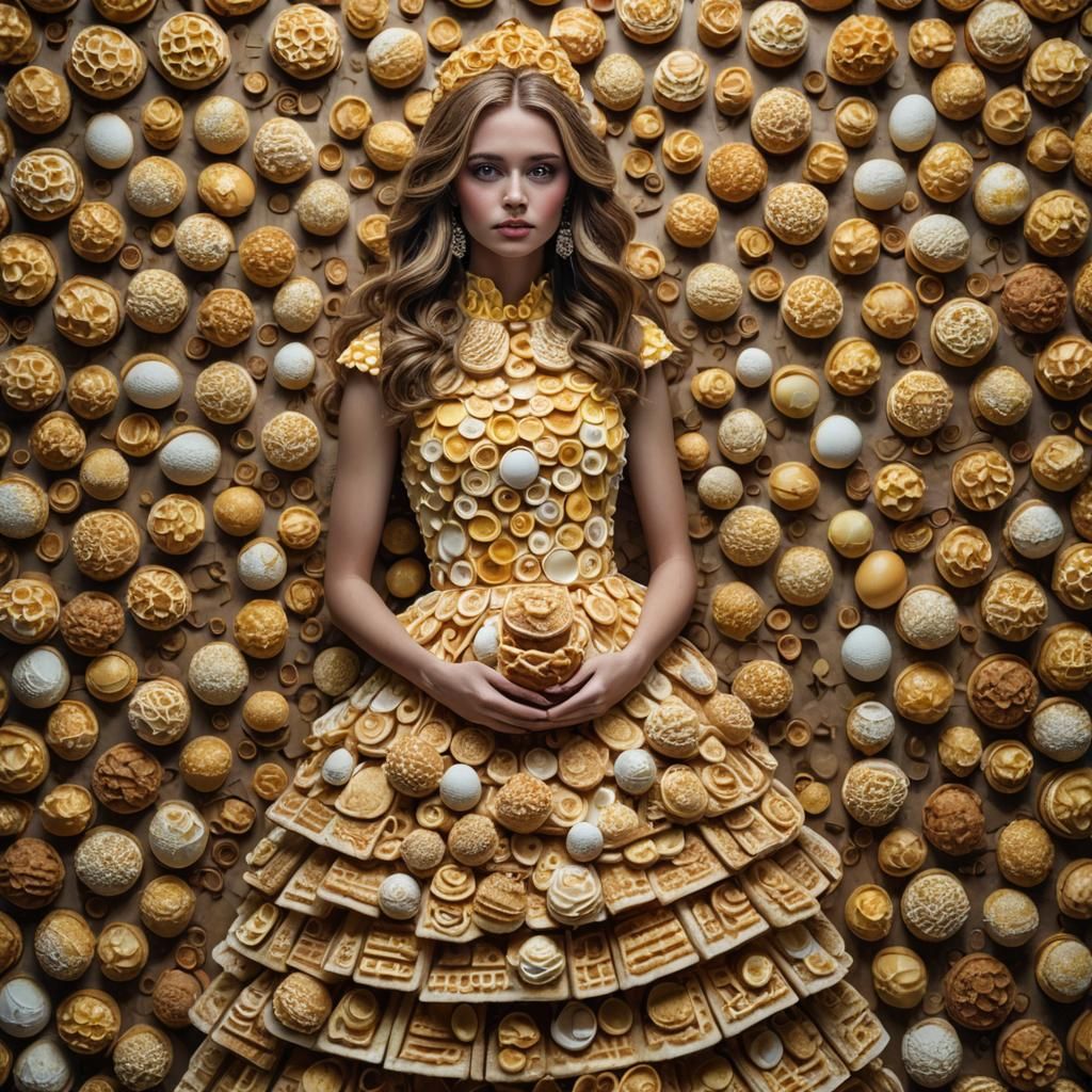 Breakfast Prom Dress: Hyperrealistic Food Gown