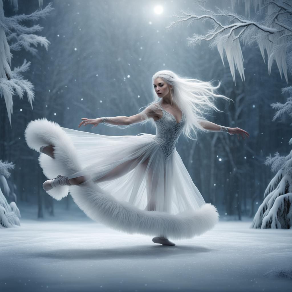 Blind Ballerina Dances on Ice: Digital Matte Painting