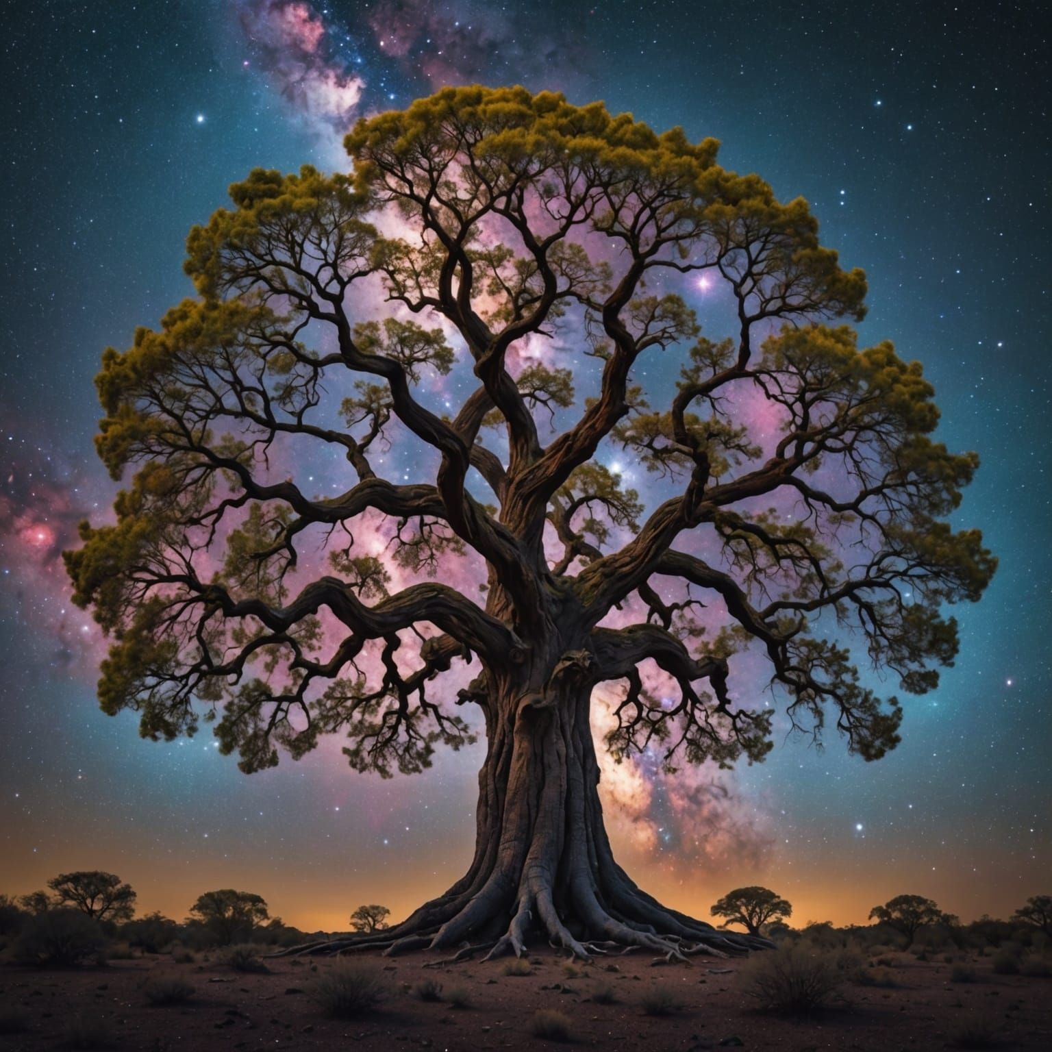 Cosmic Tree of Life Nebula in Stunning Detail