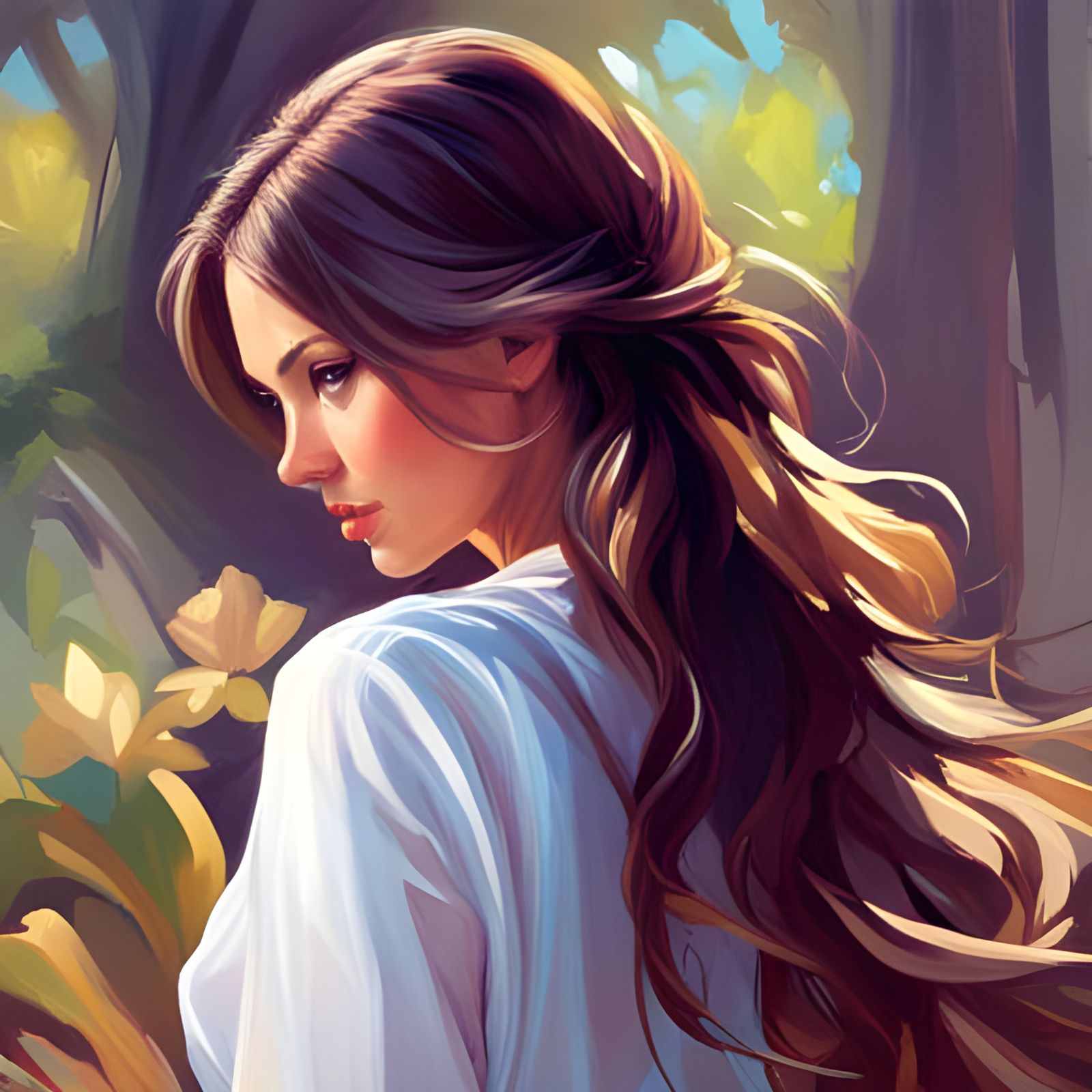 Gorgeous Woman Portrait in Fantasy Style