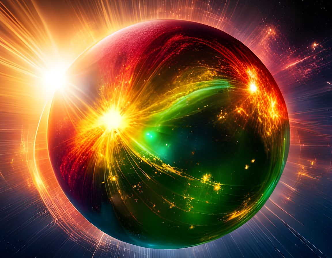 Cosmic Big Bang Creation in Hyperrealistic Style