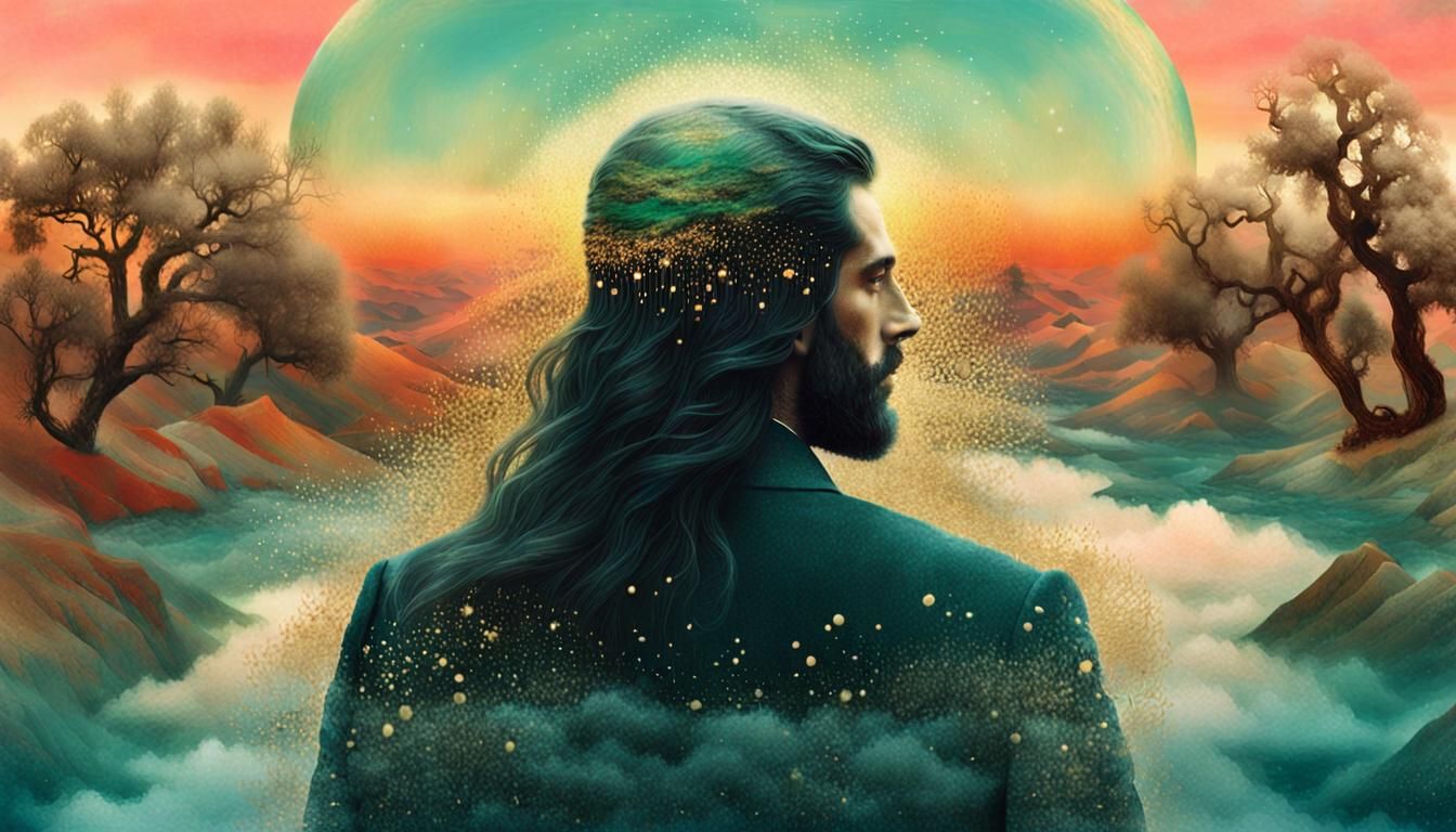 Mesmerizing Digital Collage: Gratitude and Cleansing