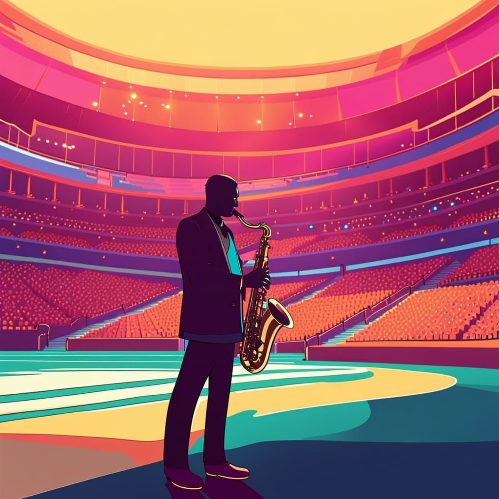 The saxophone player 2d style