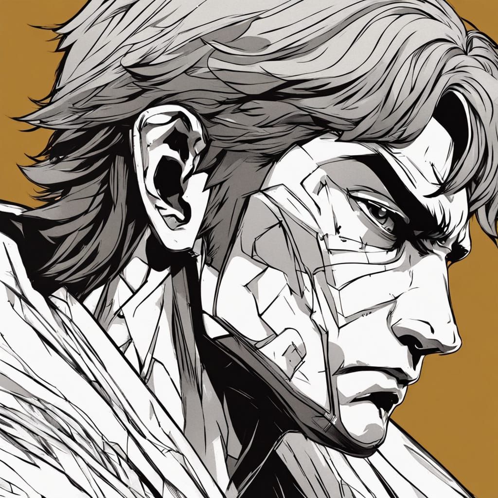 Majestic Anime Figure Takes Shape in Vibrant, Expressive Lin...