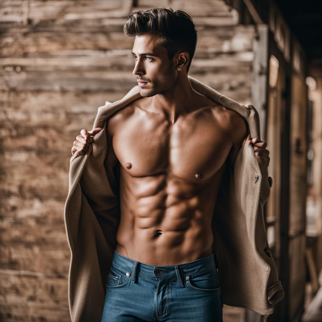 Shirtless Torso Image