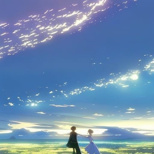 Anime Dance Scene in Ghibli Style