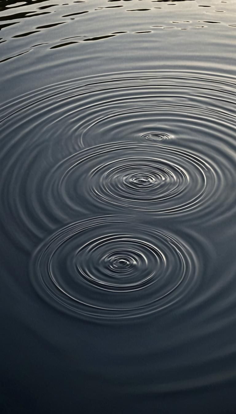 Elegant Ripples in Water