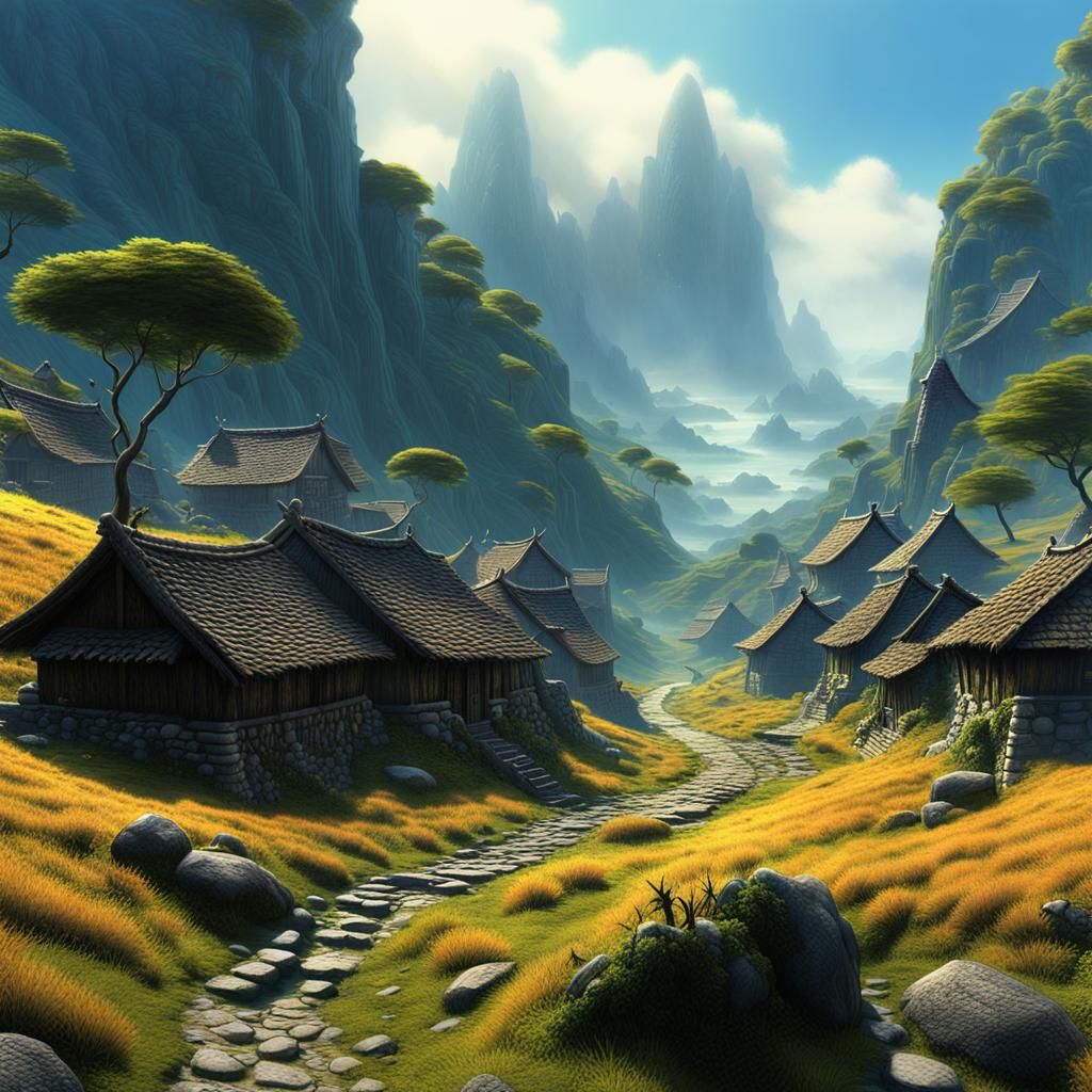 Misty Mountain Village by Giancola and Dean