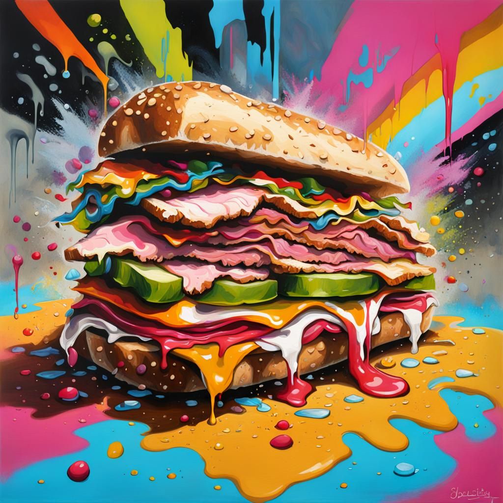 Graffiti Art Turkey Sandwich: Street Style