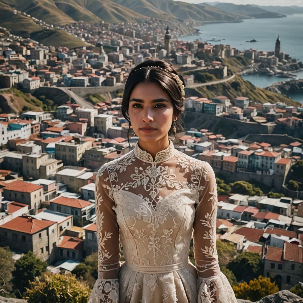 Realistic Portrait of Woman in Old Masters Style