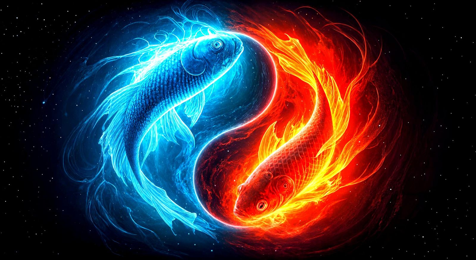 Surreal Yin Yang Duality in Cosmic Space