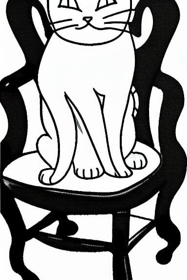 Cat on chair