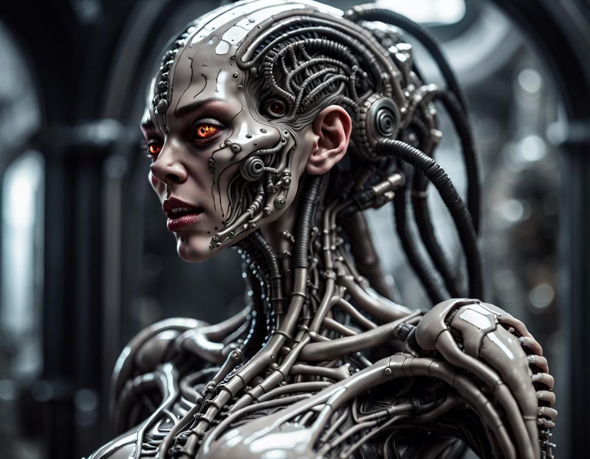 Female Cyborg Skeleton