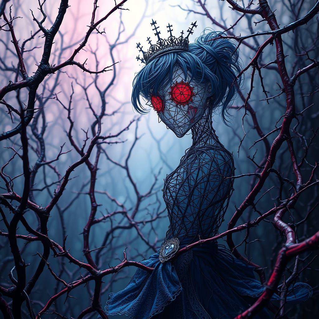 Wire Art Cinderella in Thorny Maze