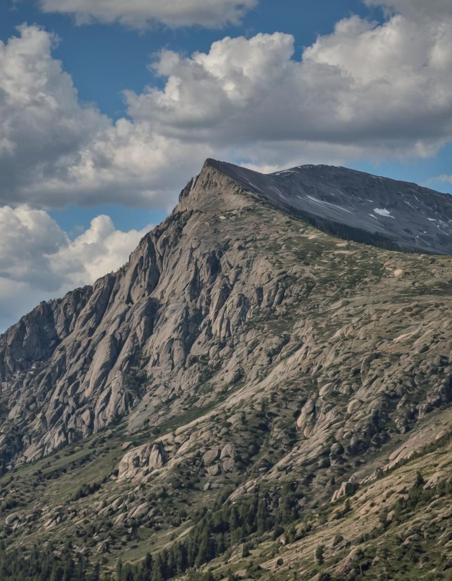 Rocky Mountain National Park: Mountain Peak Under Blue Sky