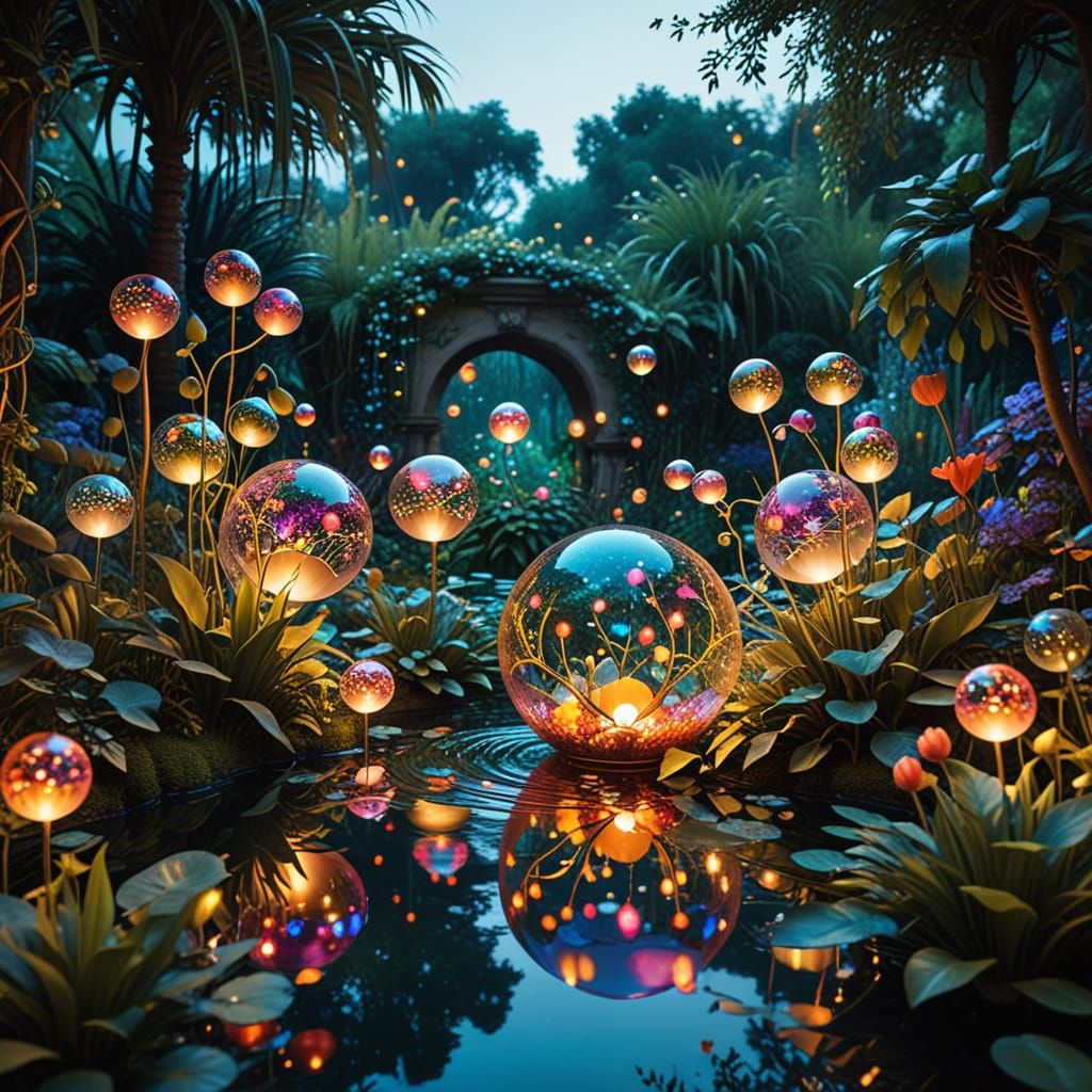 Whimsical Storybook in a Fantastical Garden