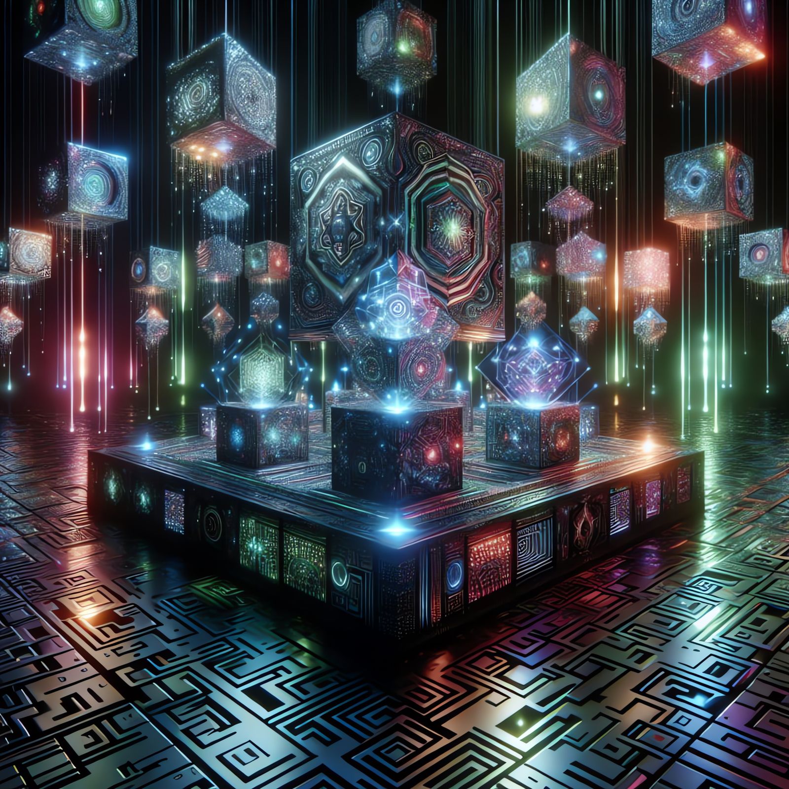 Floating Spectral Algorithms in Holographic Digital Landscap...