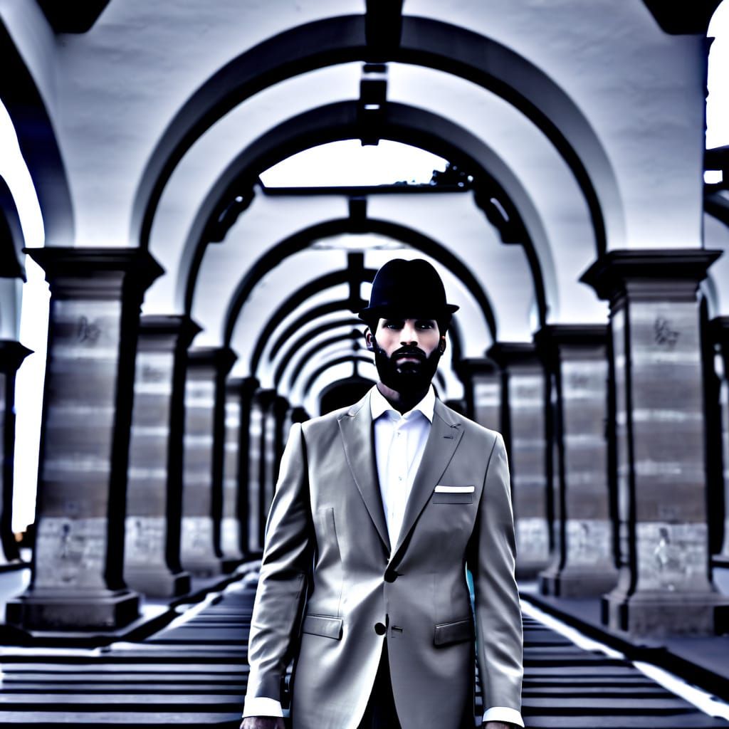Confident Gentleman in Formal Attire