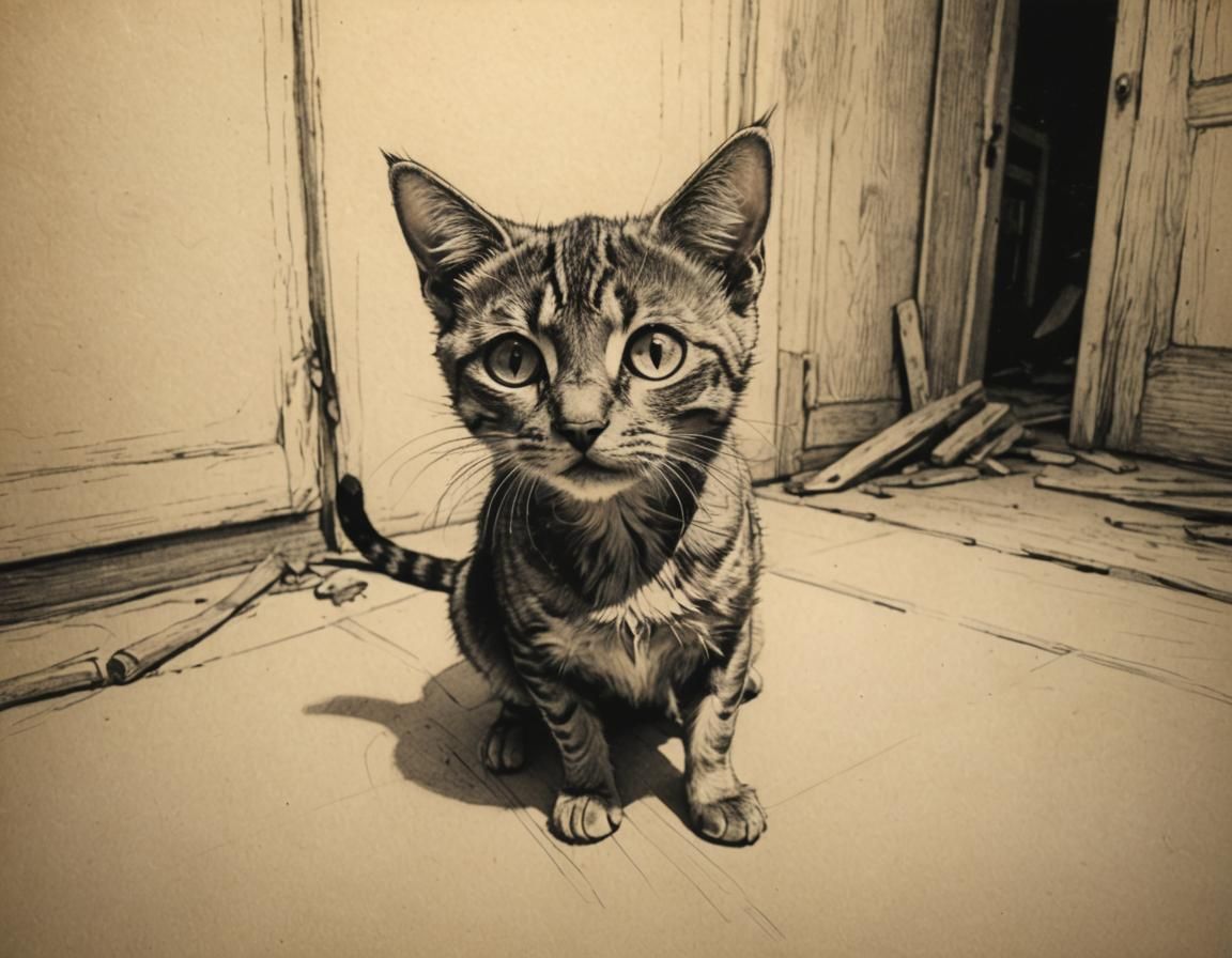 Pencil art - kitty