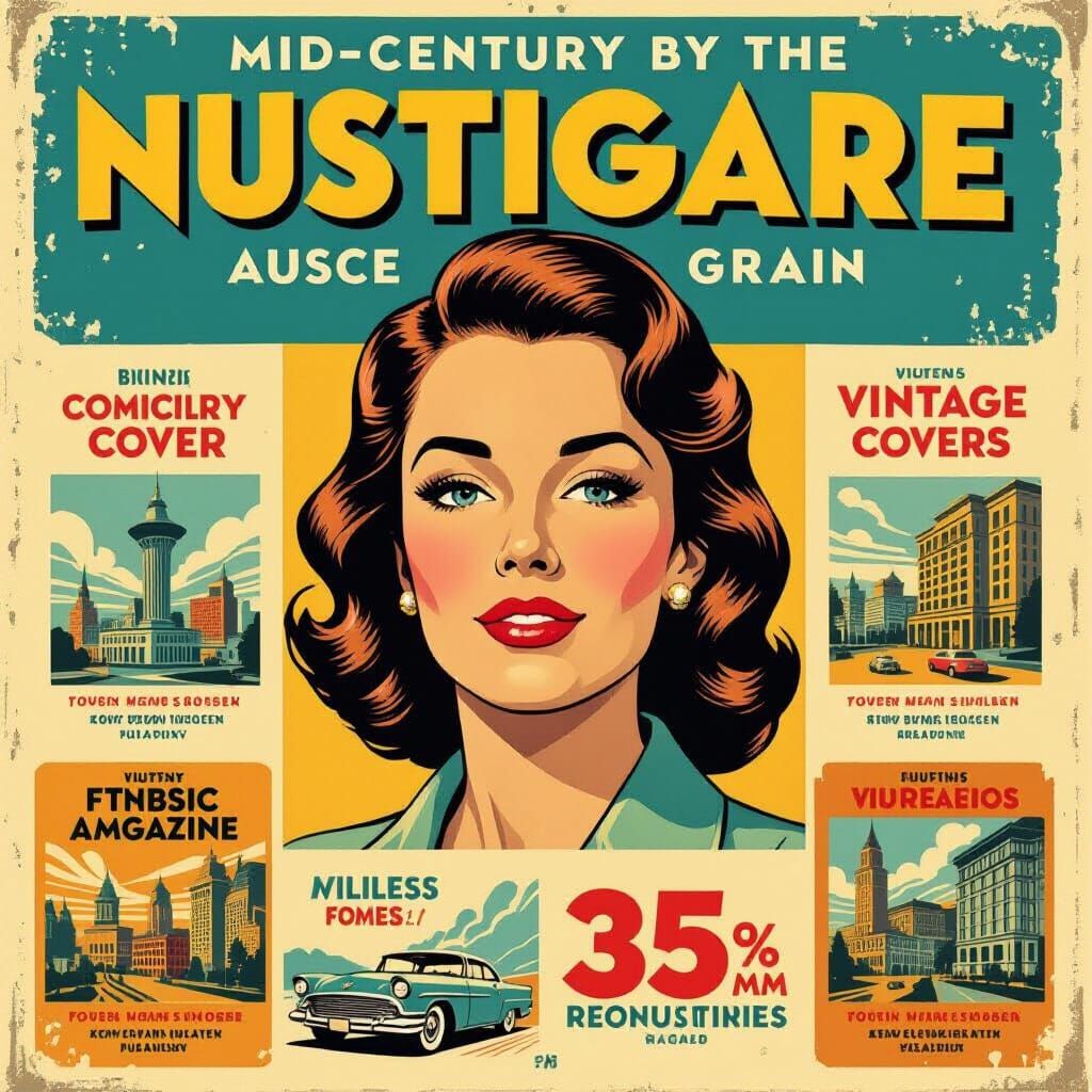 Vintage Nostalgia: Mid-Century Ads & Comic Art