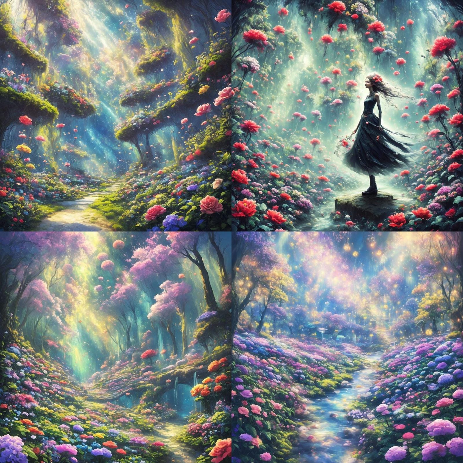 <lora:mind:1.0> Secret flower garden,mind,dream,high quality