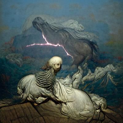 Death on a Pale Horse in Dramatic Style