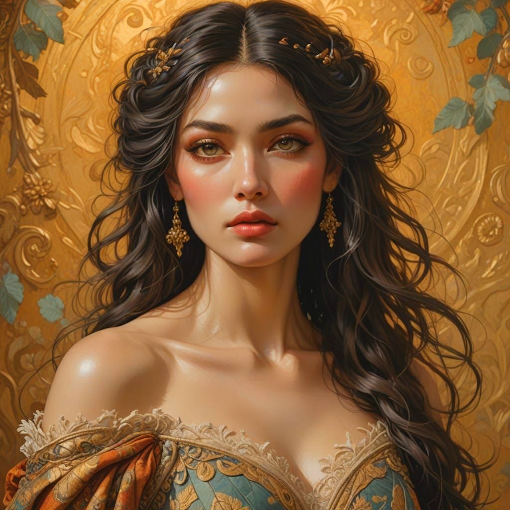 Helen of Troy in Ethereal Baroque Splendor