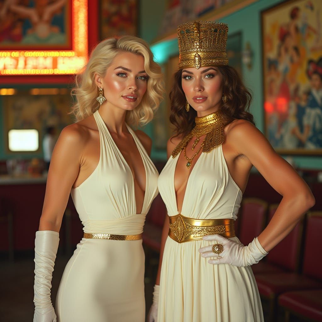 Classic Hollywood Glamour Meets Ancient Egyptian Elegance