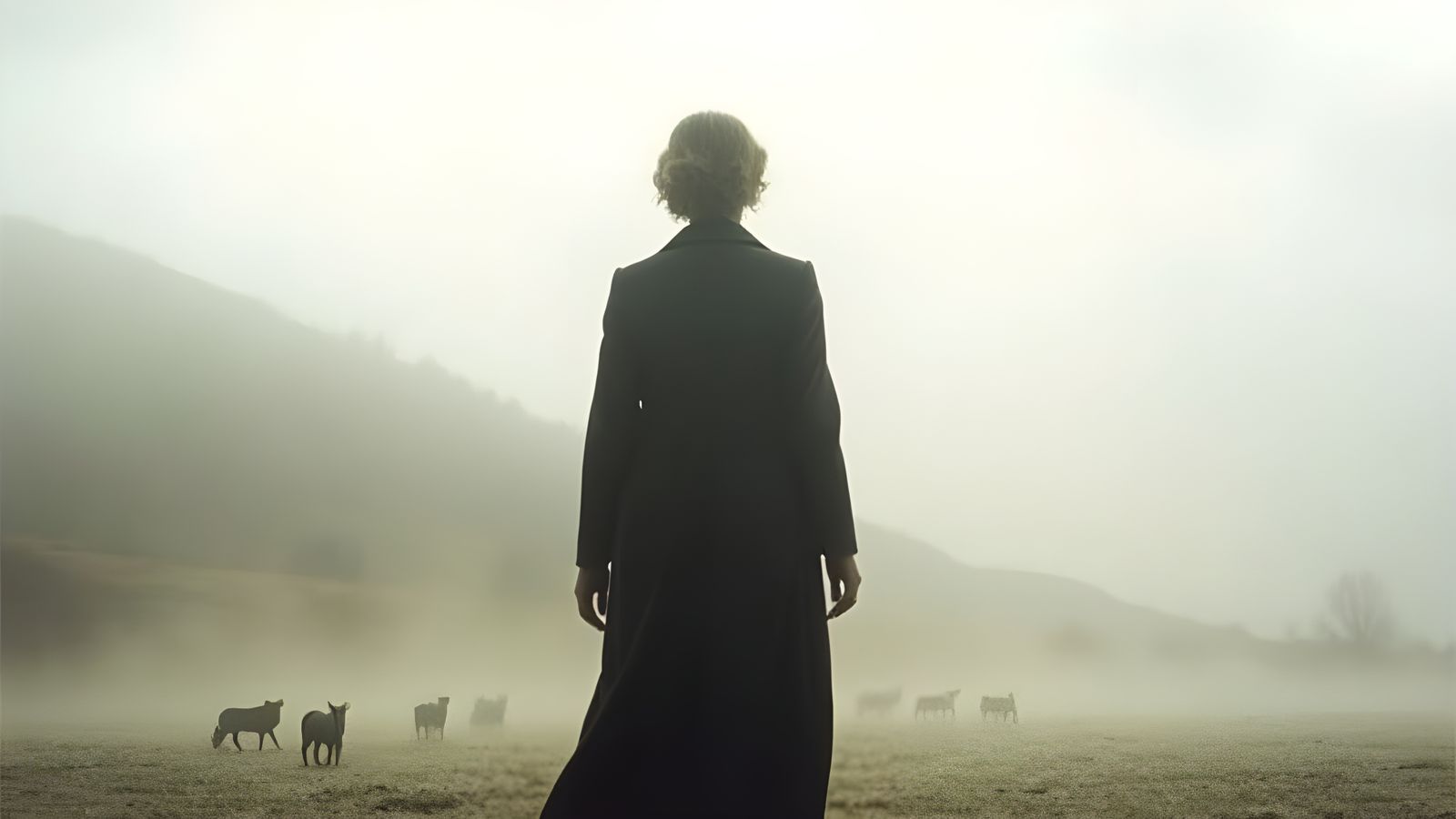 Misty Landscape Walker in Cinematic Style