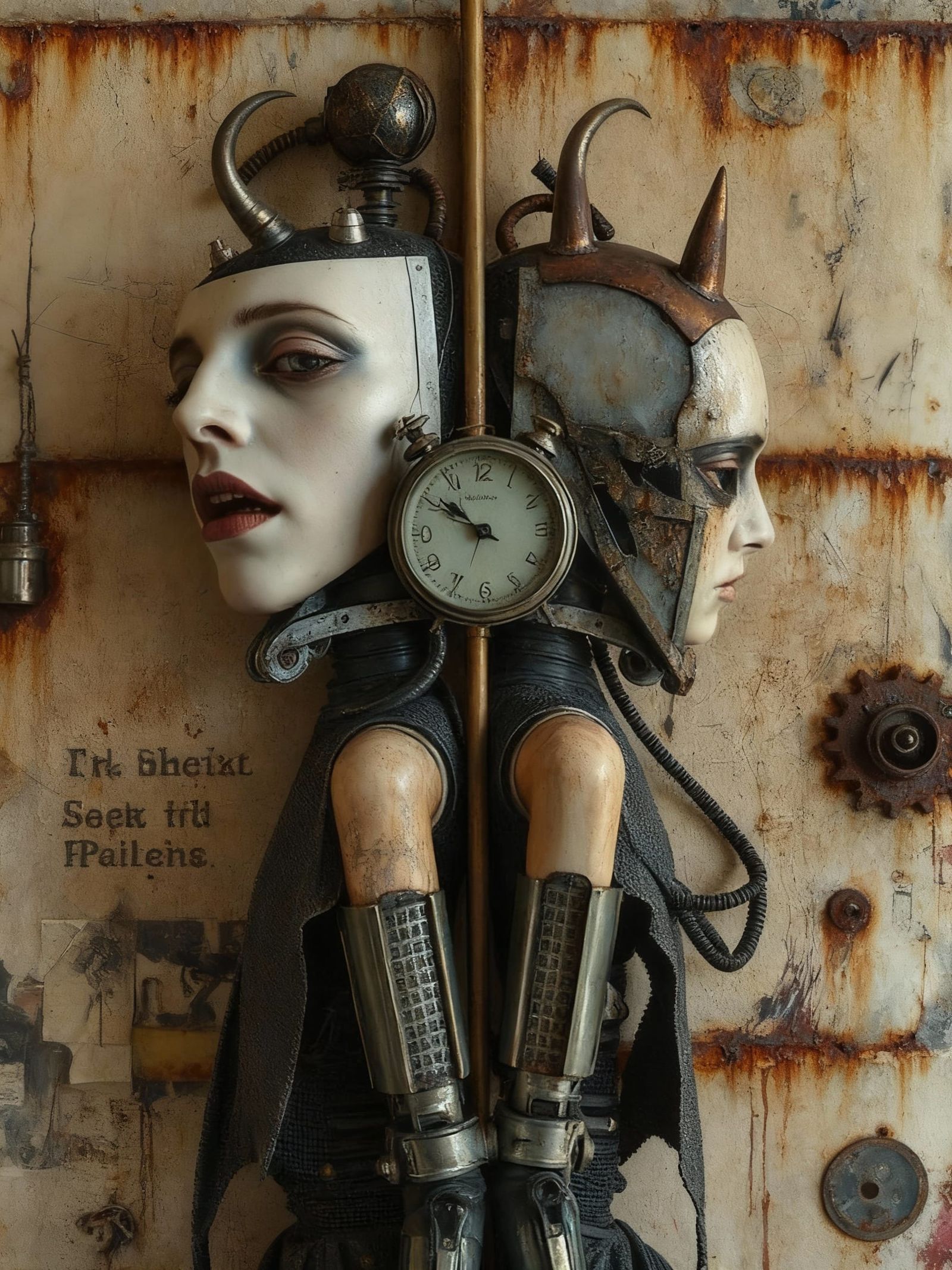 Abstract Self Destruction Mechanism in Surreal Style