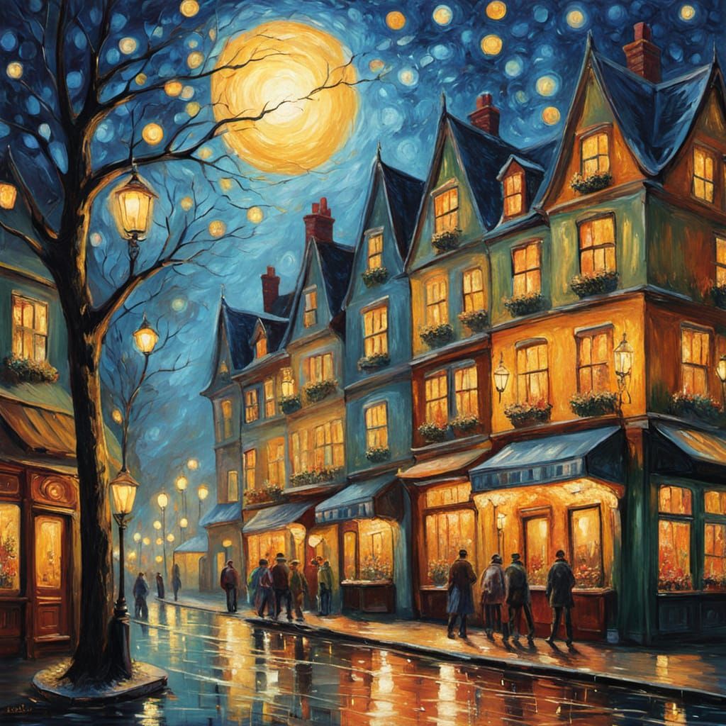 Fairies Gather at The Pixie Pub: Impasto Painting