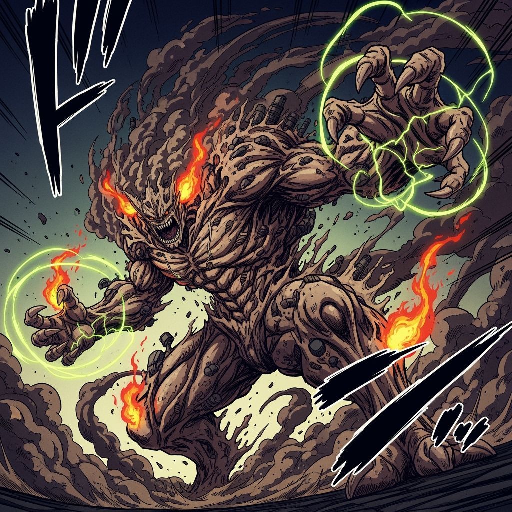 Venmuk Creature of Swirling Pollutants and Energy