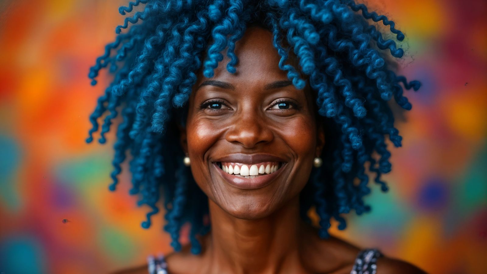 Beautiful Black Woman Portrait in Hyperrealistic Style