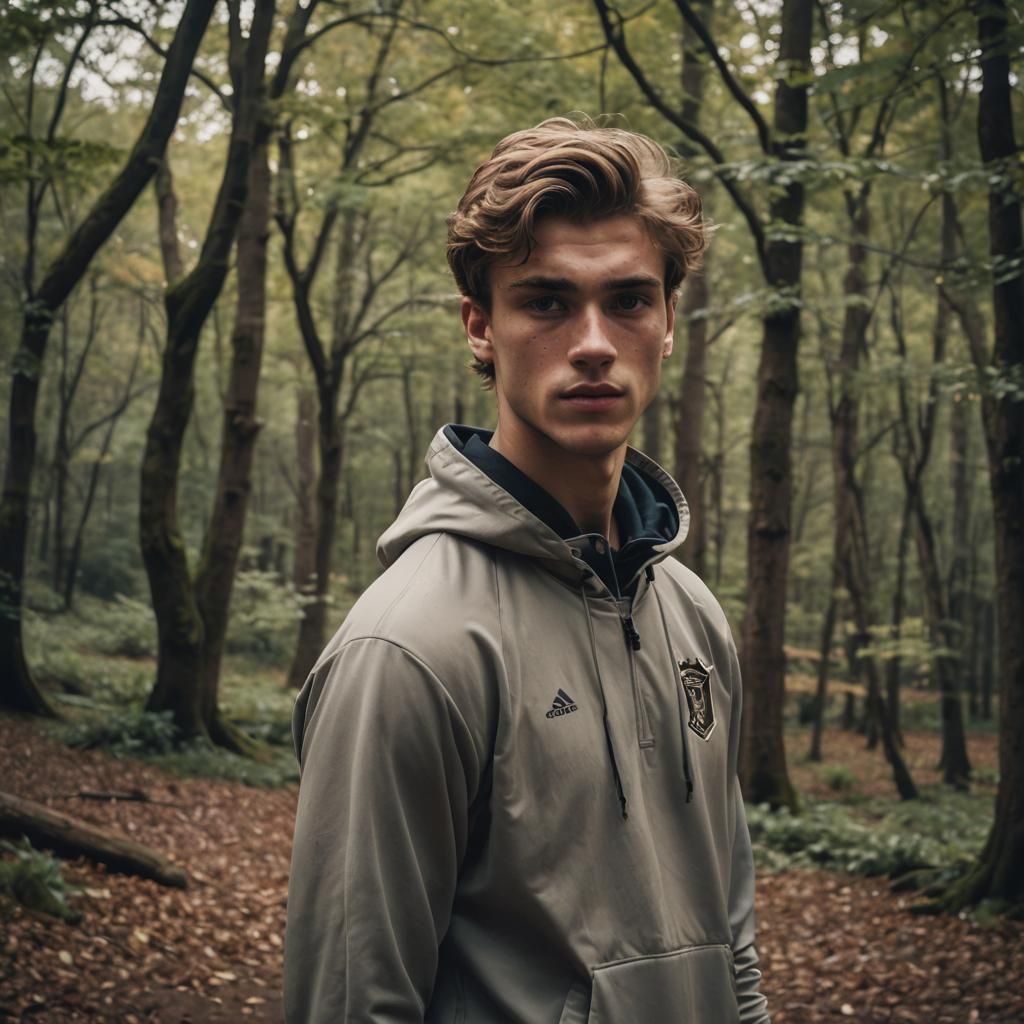Cinematic Portrait of a Young Footballer