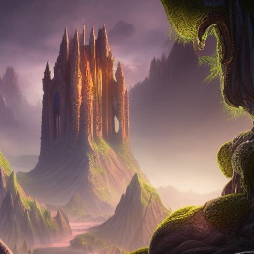 Detailed Crown: Fantastical Concept Art in Deep Color