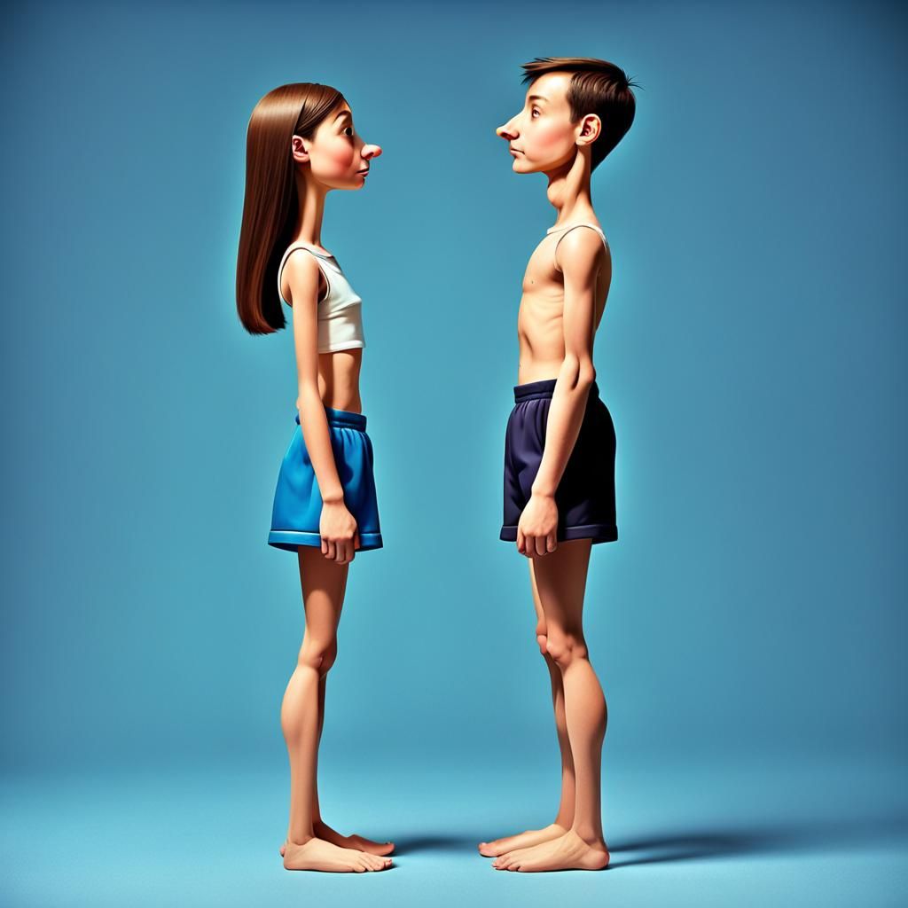 Cartoon Figures in Futuristic Capsule, Hyperrealistic Style