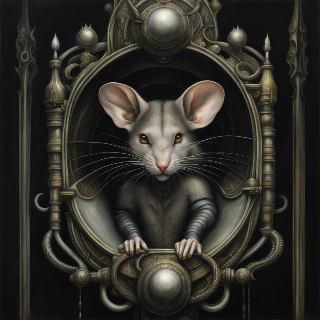 Surreal Mice: Cruel Kindness in HR Giger Style