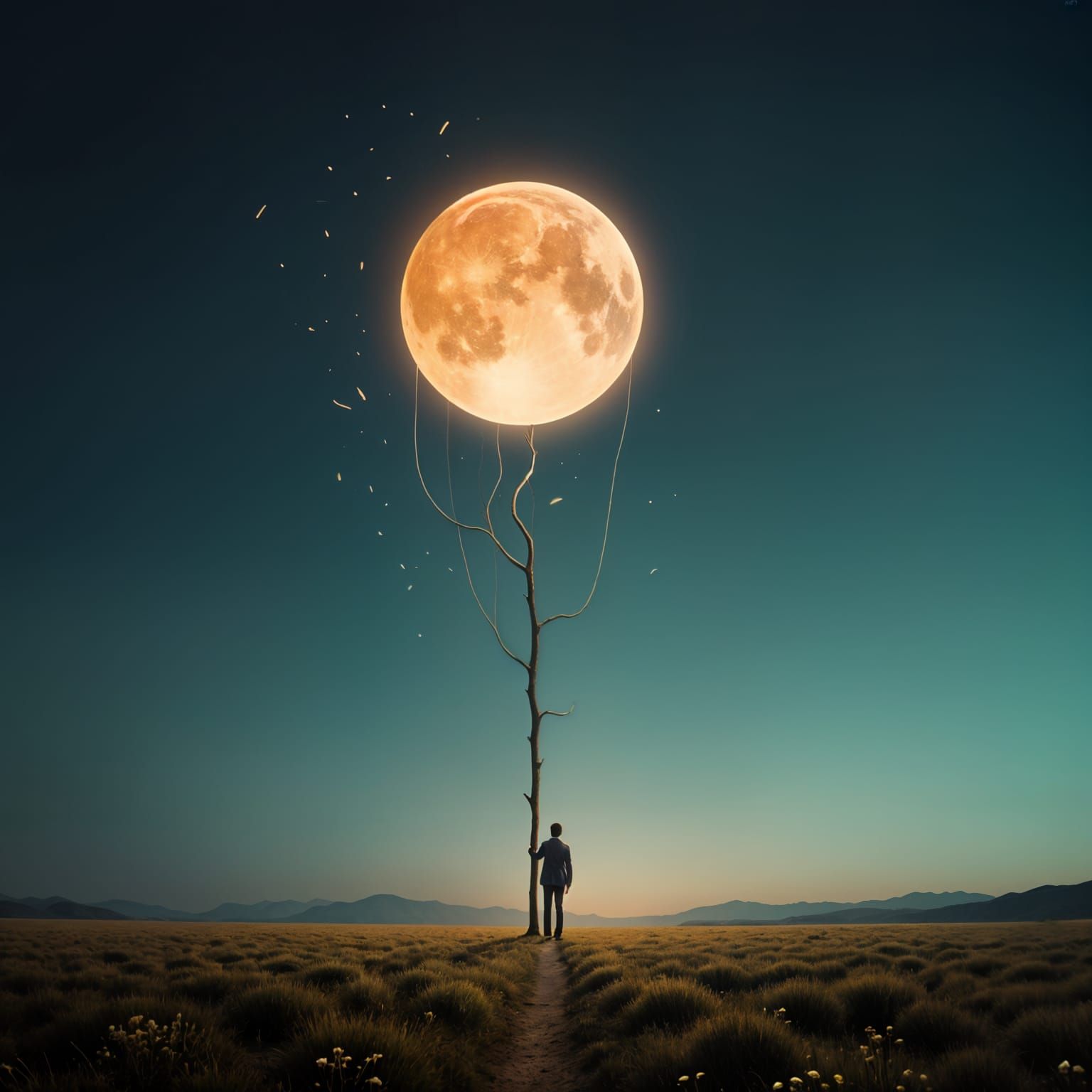 Surreal Whimsical Artworks in Minimalist Style