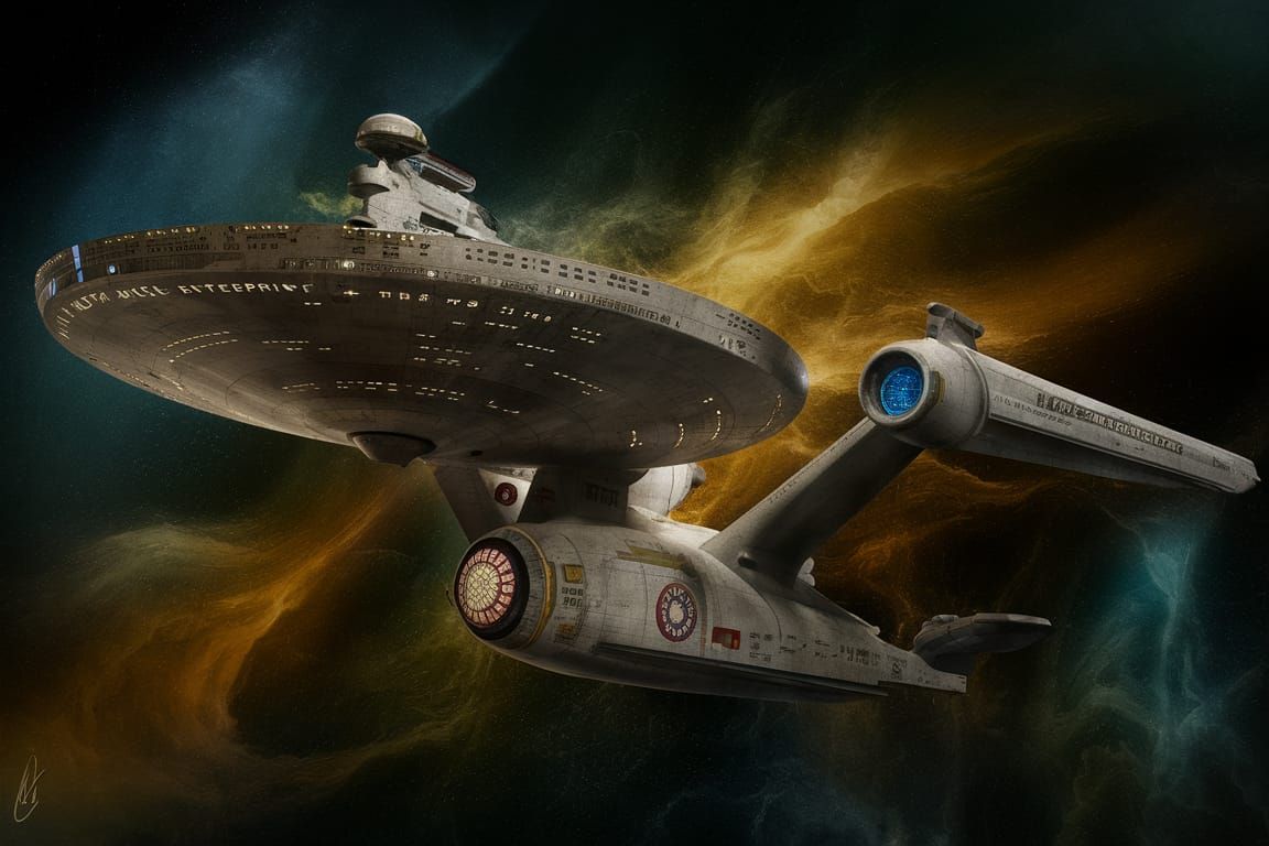 Steampunk USS Enterprise Redesign: Retrofuturistic Starfleet