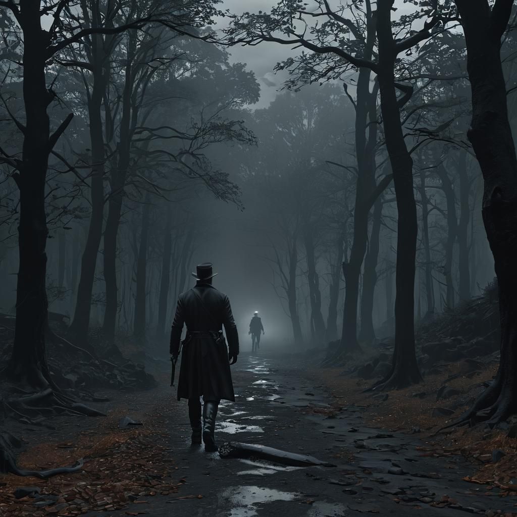 Jed Hatch "monster hunter", pursues the inhabited man into t...