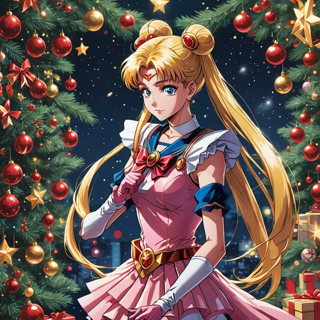 Sailor Moon Celebrates Christmas in Anime Style