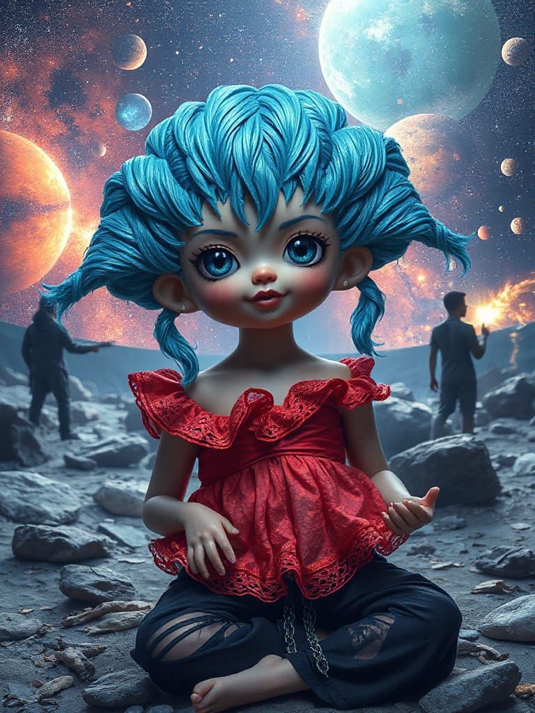 Loonyscape Spacebuns Hyaline Poetic Quilling Melodramatic Li...