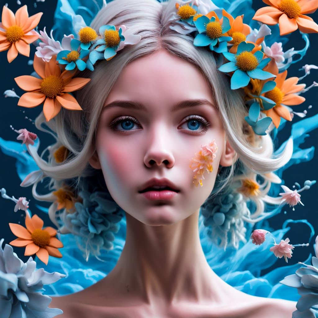 Scribble Ink Harmony in Chaotic Diorama