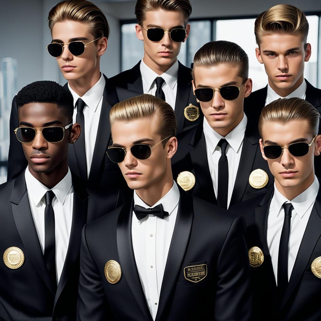 Teen Security Team in Tuxedos