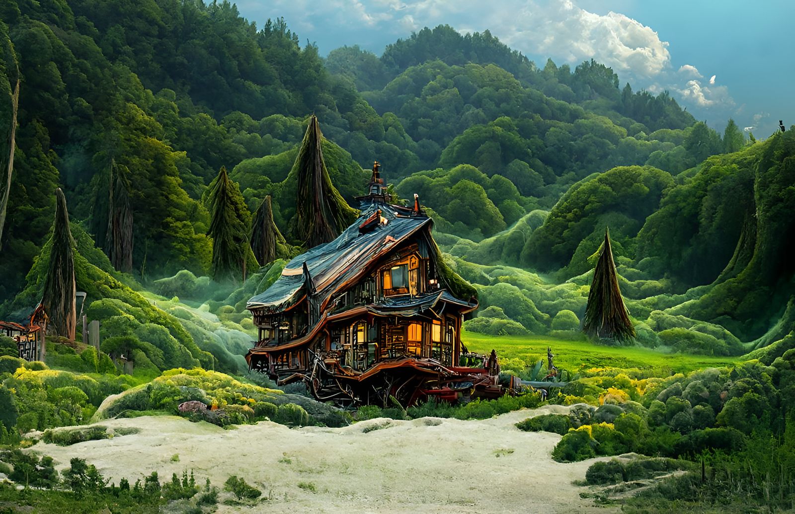 Mystical Sci-Fi Cabin in the Woods